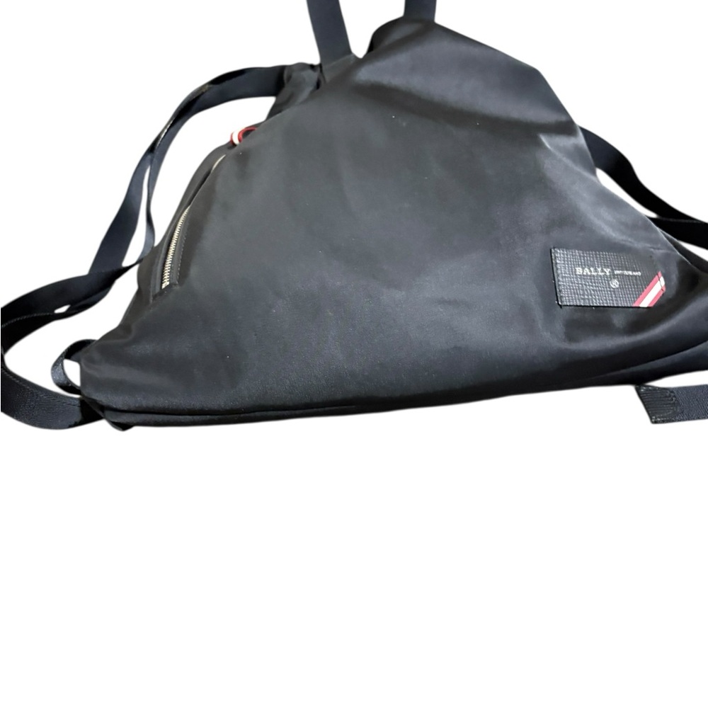 Authentic Bally Drawstring Backpack-Daypack Black… - image 3
